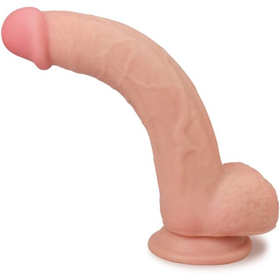 FALLO REALISTICO CON TESTICOLI VENTOSA E PELLE MOBILE SLIDING SKIN 9,5"
