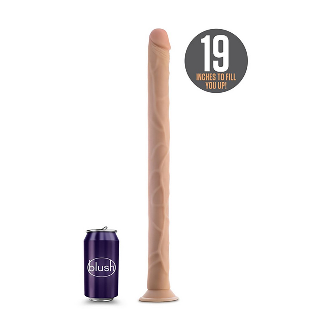 FALLO REALISTICO LUNGO 48 CM CON VENTOSA PER...