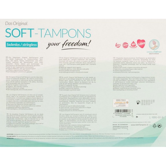 SOFT TAMPONS TAMPONE VAGINALE INVISIBILE