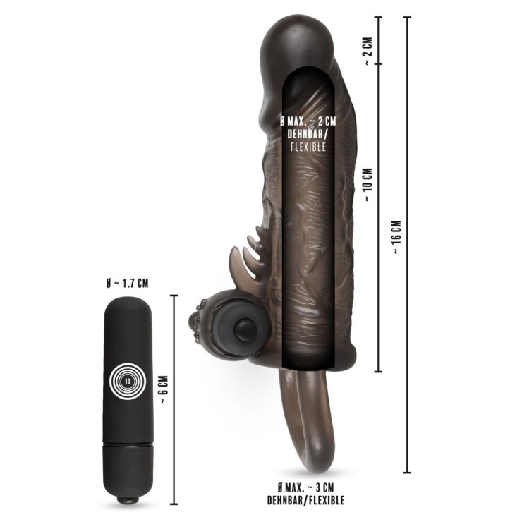 GUAINA PER IL PENE CON BULLET VARIE MISURE 2