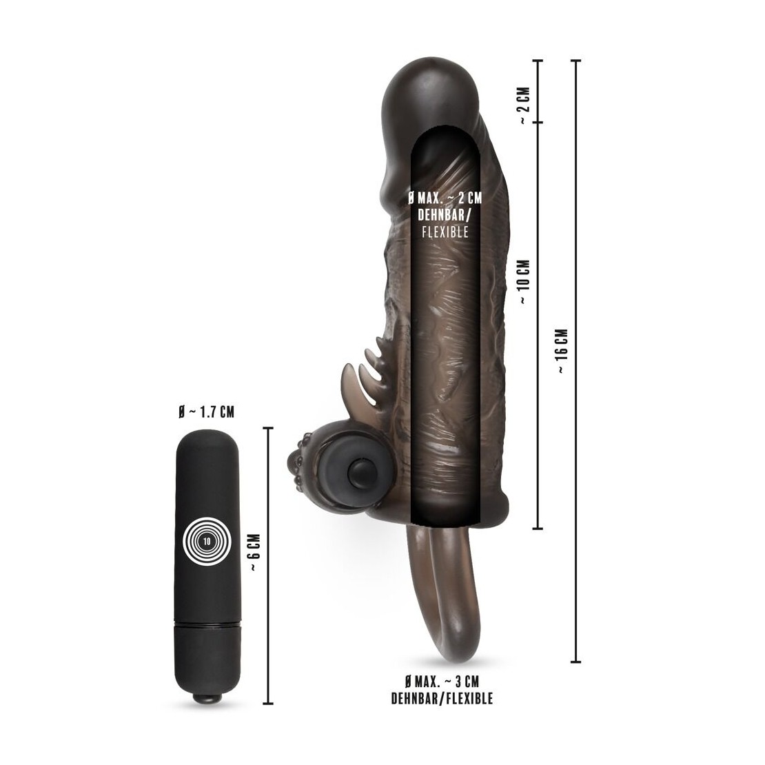 GUAINA PER IL PENE CON BULLET VARIE MISURE