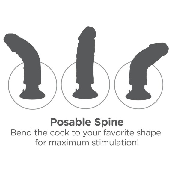 SEX TOY VAGINALE O ANALE VIBRANTE REALISTICO VENTOSA FLESSIBILE