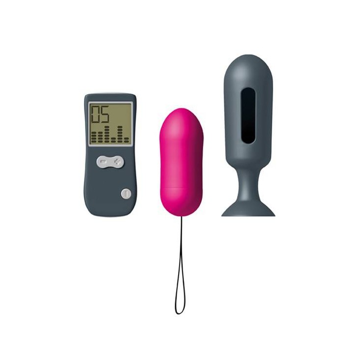 OVULO VIBRANTE WIRELESS-REMOTE CON PLUG ANALE DORCEL 2