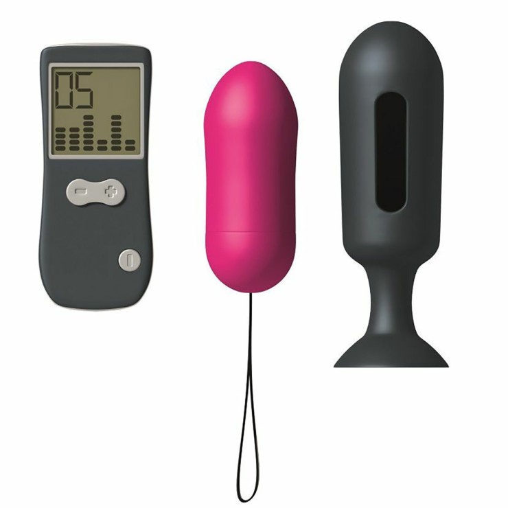OVULO VIBRANTE WIRELESS-REMOTE CON PLUG ANALE DORCEL