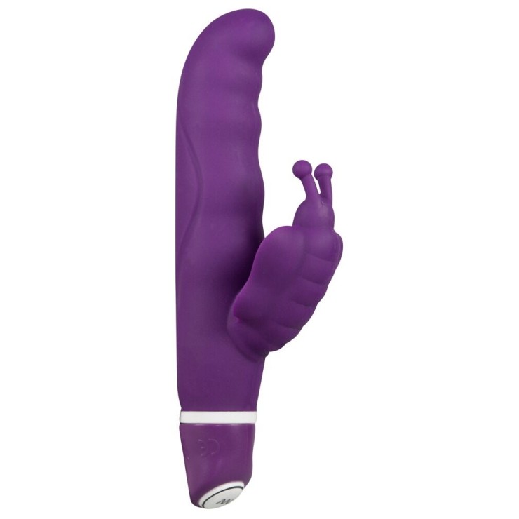 DILDO RABBIT CON FARFALLA IN SILICONE 7 VIBRAZIONI BUTTERFLY 2