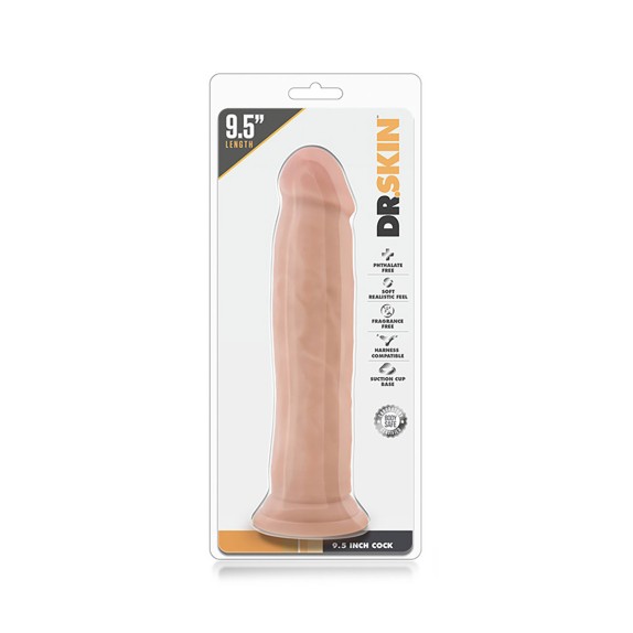 FALLO MORBIDO REALISTICO SEX TOY CON VENTOSA MULATTO 24CM