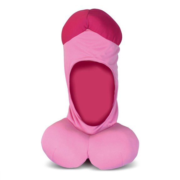 PASSAMONTAGNA TESTA DI PENE GIGANTE DI PELUCHES TRAVESTIMENTO GADGET