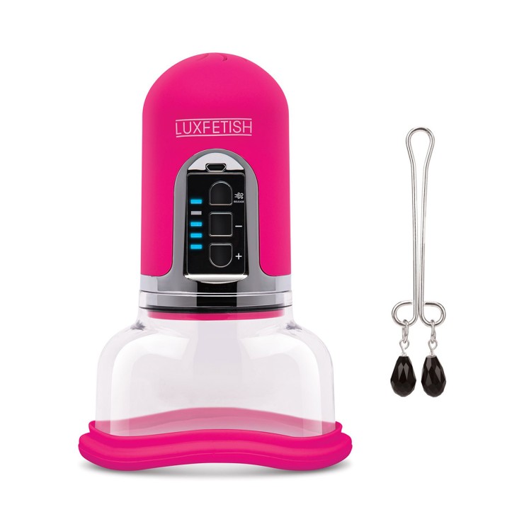 POMPA AUTOMATICA STIMOLATORE CLITORIDEO SEX TOY CON PINZETTA 2