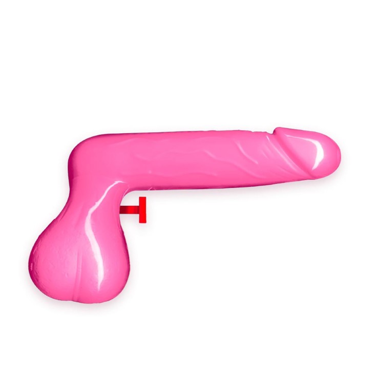 PISTOLA AD ACQUA A FORMA DI PENE FUCSIA 2