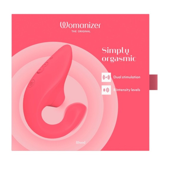 WOMANIZER BLEND STIMOLATORE PER CLITORIDE E VIBRATORE PER PUNTO G