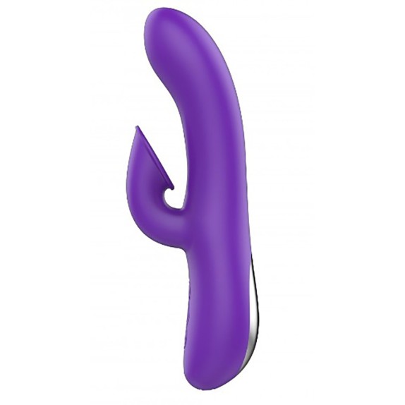 VIBRATORE RABBIT IN SILICONE SEX TOY CON ASPIRAZIONE EUPHORIA