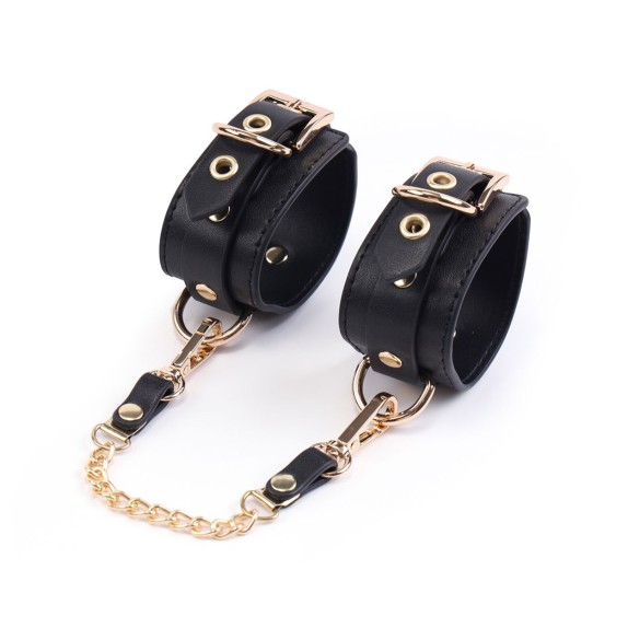 KIT 5 PEZZI PER BDSM SEXY CON BORSA PORTA OGGETTI IN PELLE VEGANA NERA