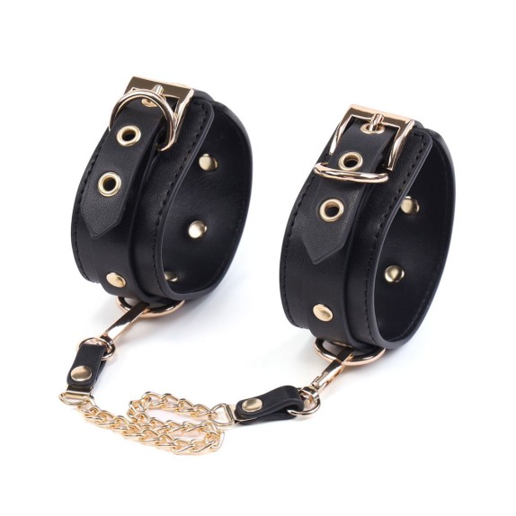 KIT 5 PEZZI PER BDSM SEXY CON BORSA PORTA OGGETTI IN PELLE VEGANA NERA