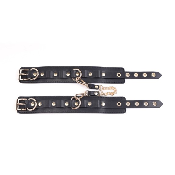 KIT 5 PEZZI PER BDSM SEXY CON BORSA PORTA OGGETTI IN PELLE VEGANA NERA