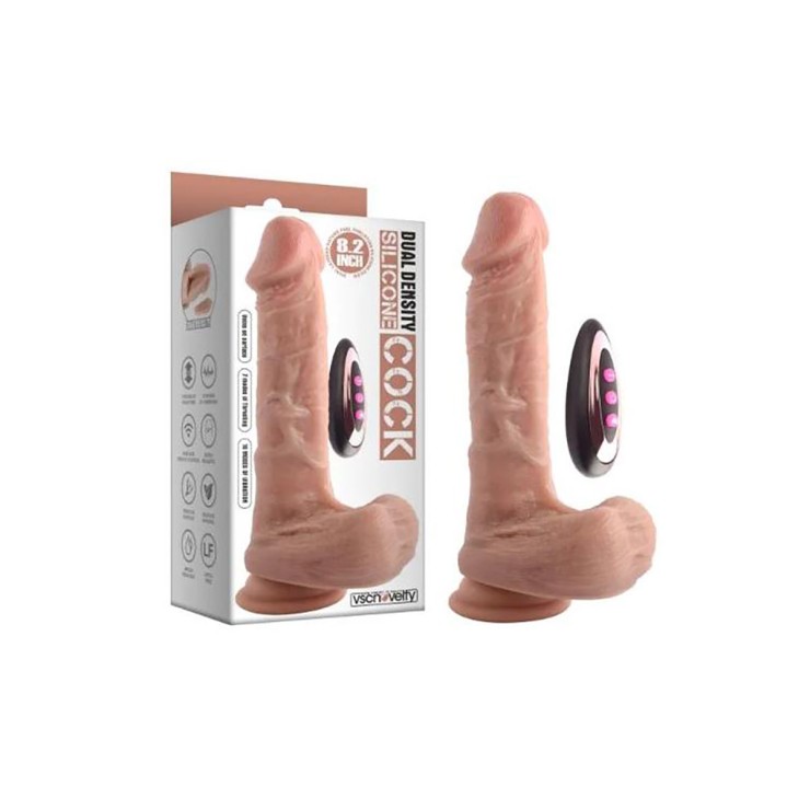 VIBRATORE FALLO REALISTICO 21 CM CON MOVIMENTO SU E GIU'...