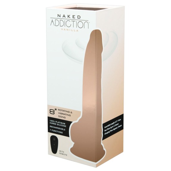 VIBRATORE REALISTICO ROTANTE SEX TOY CM. 20 NAKED