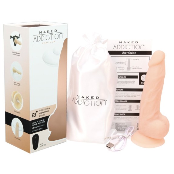 VIBRATORE REALISTICO ROTANTE SEX TOY CM. 20