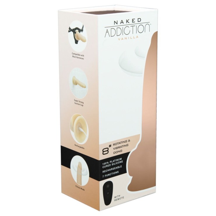 VIBRATORE REALISTICO ROTANTE SEX TOY CM. 20 NAKED