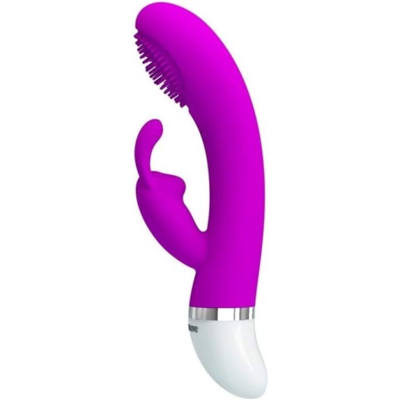 VIBRATORE RABBIT CON RICERCA PUNTO G IN SILICONE SEX TOY CHRIST