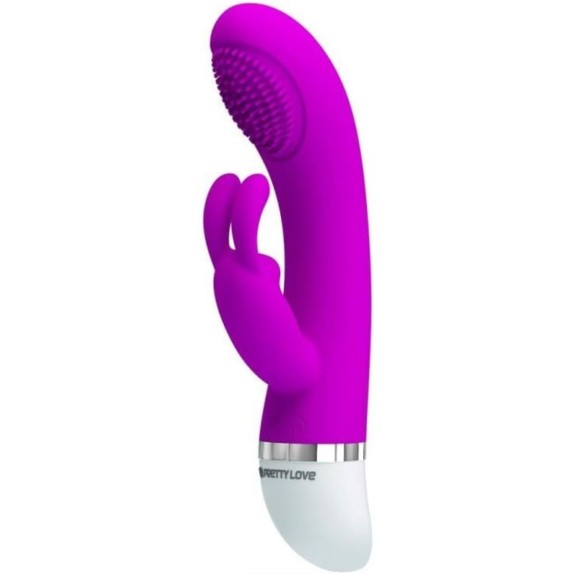 VIBRATORE RABBIT CON RICERCA PUNTO G IN SILICONE SEX TOY CHRIST