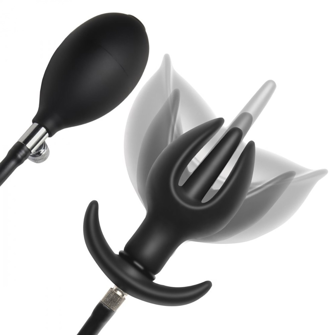 PLUG DIVARICATORE ANALE GONFIABILE CON POMPETTA...