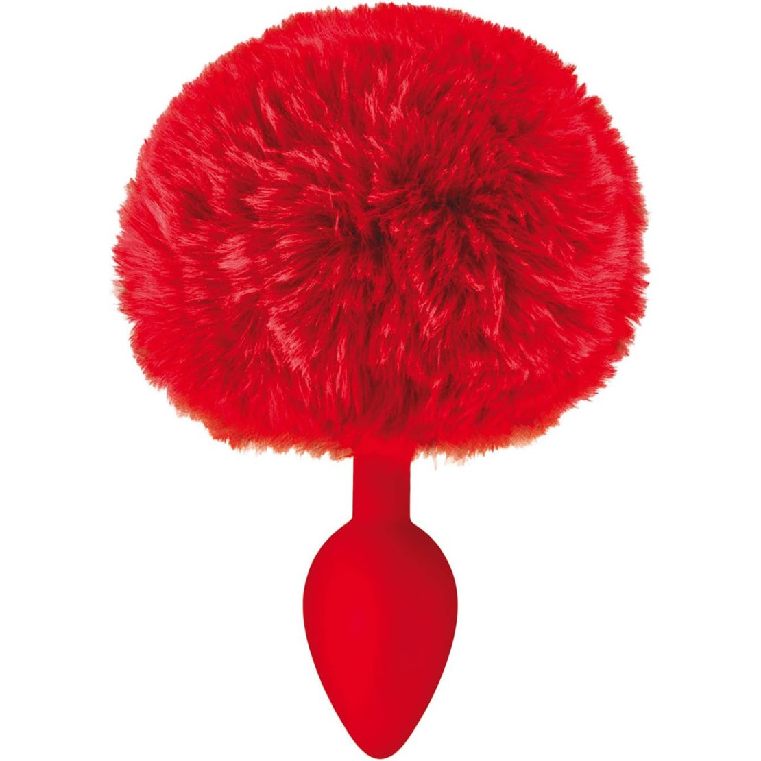 PLUG ANALE IN SILICONE SEX TOY CON PON PON ROSSO