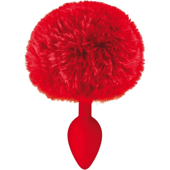 PLUG ANALE SEX TOYS IN SILICONE CON PON PON ROSSO