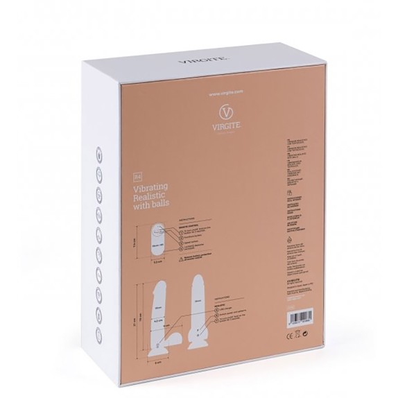 VIBRATORE REALISTICO CON TESTICOLI SEX TOY VIBRANTE