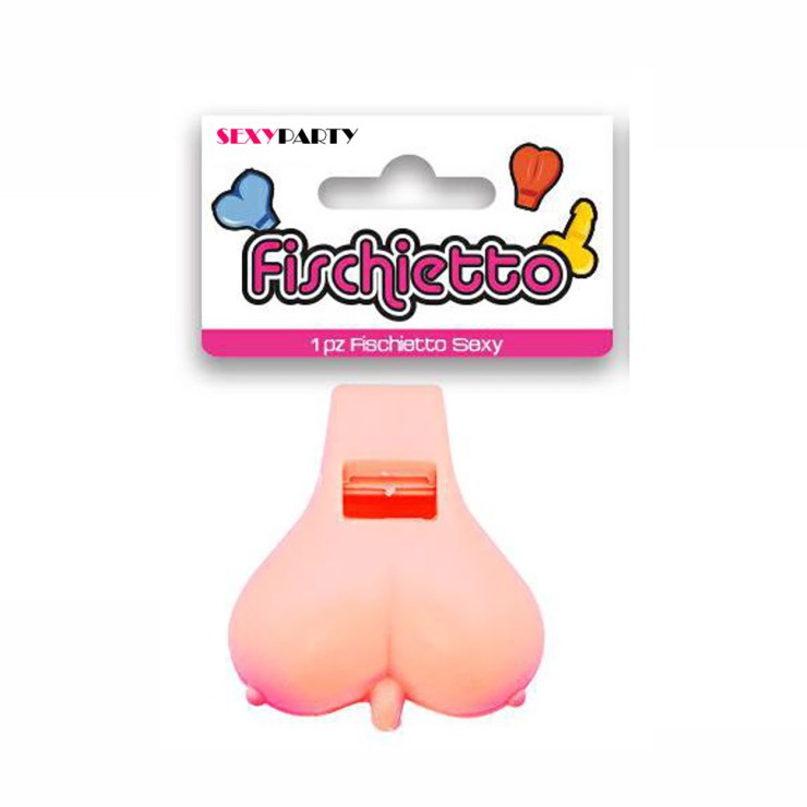 FISCHIETTO SEXY A FORMA DI SENO GADGET SCHERZOSO 2
