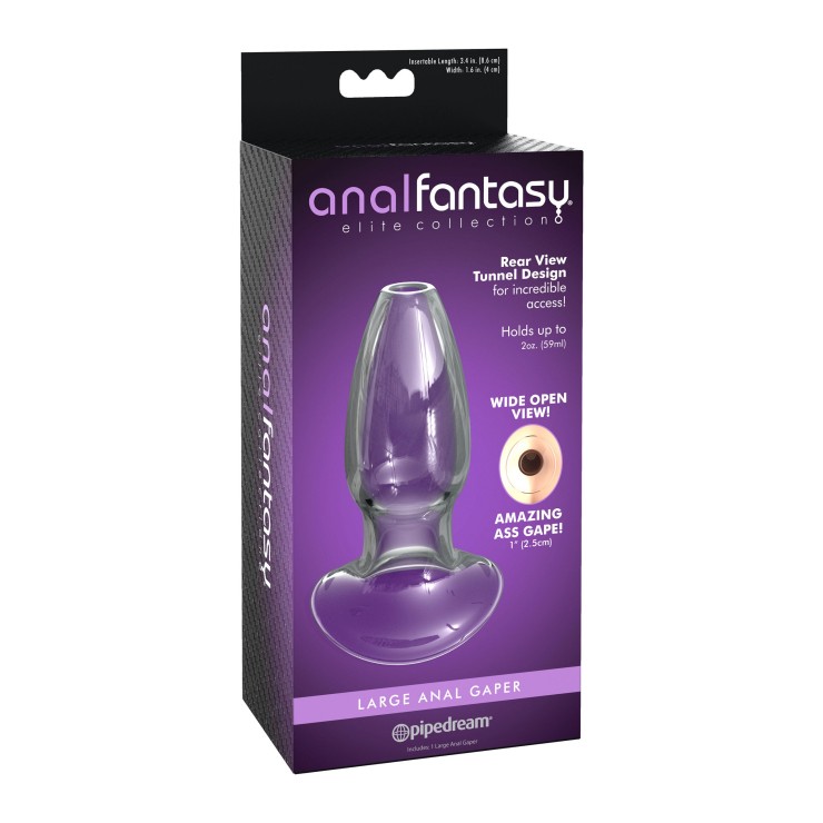 TUNNEL ANALE IN VETRO SEX TOY GAPER VARIE MISURE
