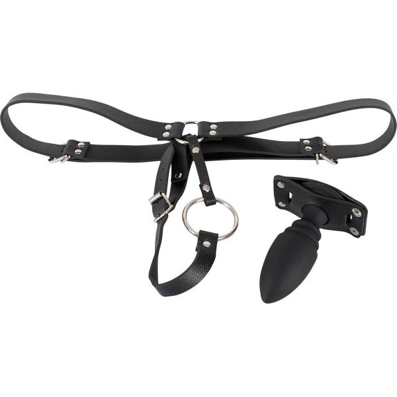 STRING SEXY PER UOMO CON ANELLO FALLICO COCK RING E PLUG ANALE VARIE DIMENSIONI