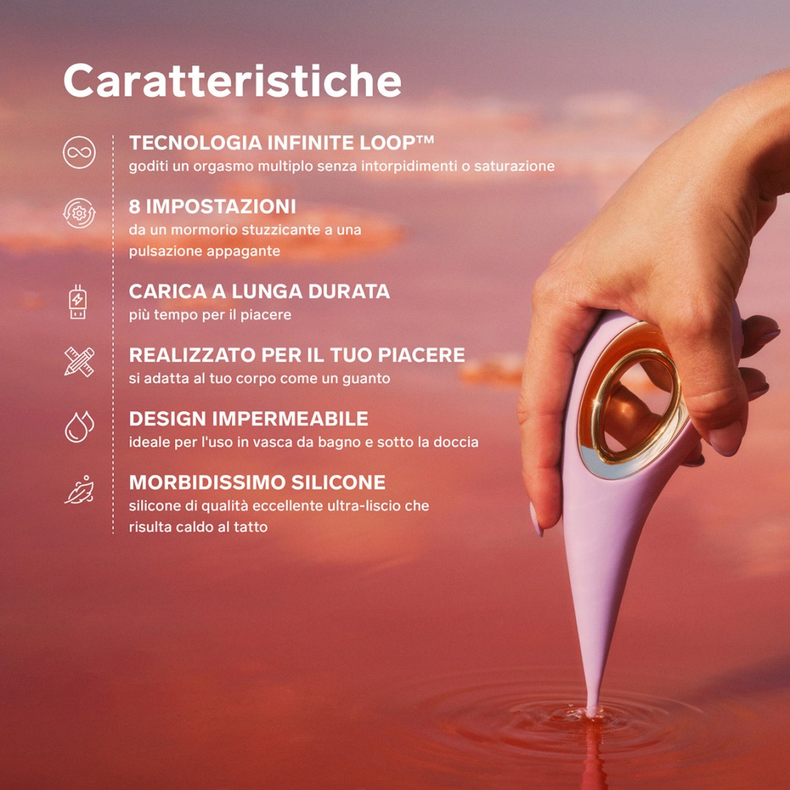 VIBRATORE CLITORIDEO LELO DOT CON PUNTA...