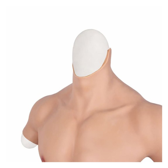 MEZZO BUSTO INDOSSABILE ULTRA REALISTICO DI UOMO XX-DREAMSTOYS MUSCLE SUIT