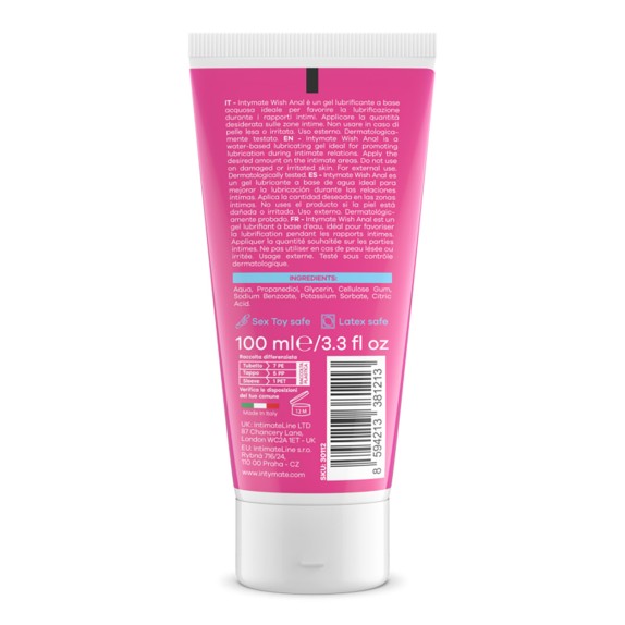 LUBRIFICANTE ANALE A BASE D'ACQUA A LUNGA DURATA WISH