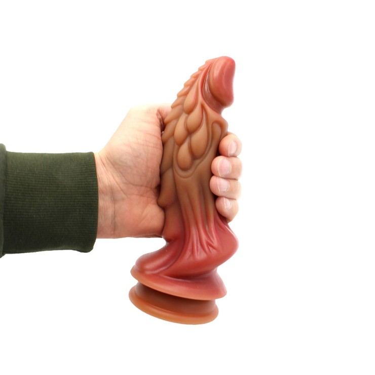 FALLO DILDO CON RILIEVI SUPER STIMOLANTI CON AMPIA BASE A... 2