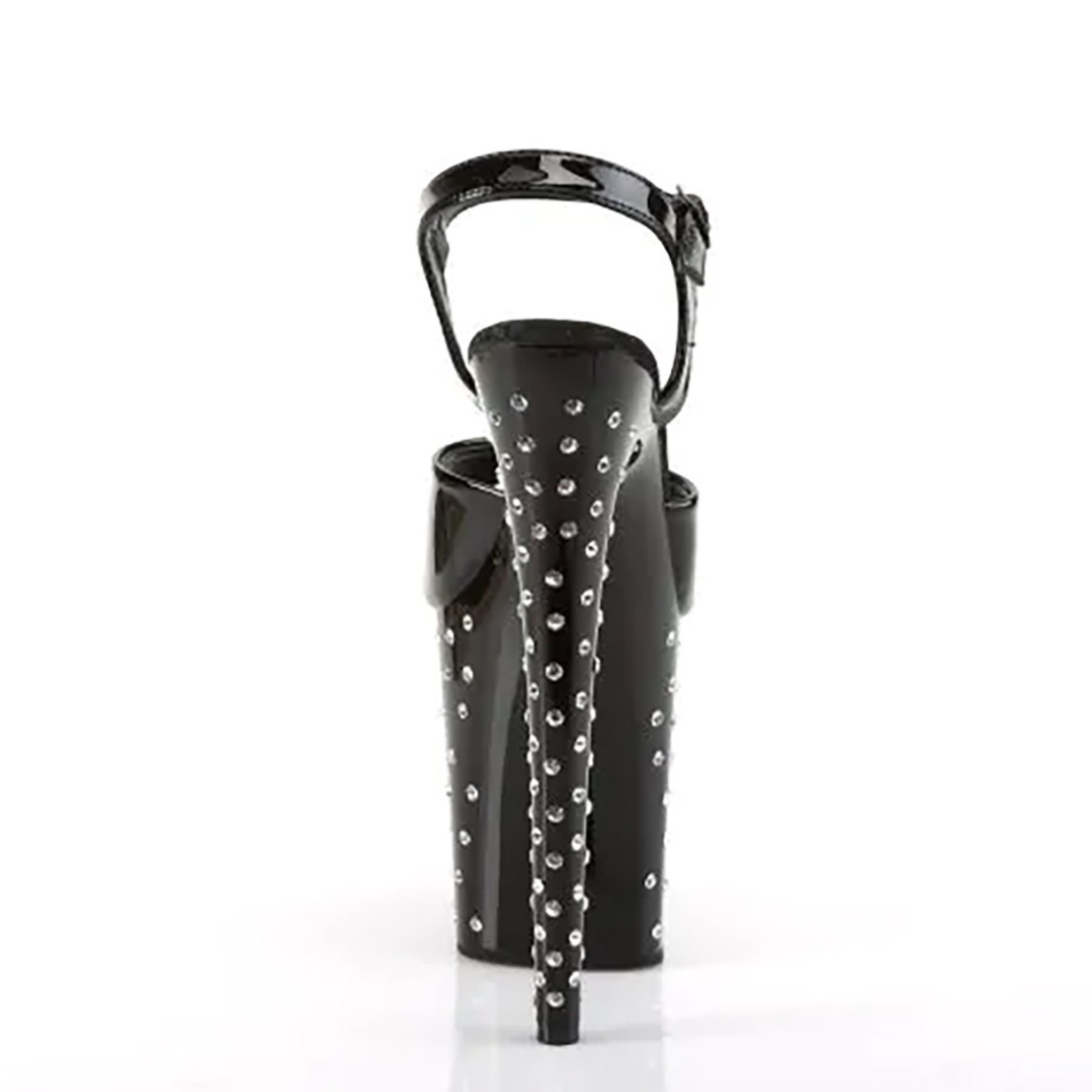 SANDALI SEXY TACCO 20 CM CON CINTURINO E STRASS