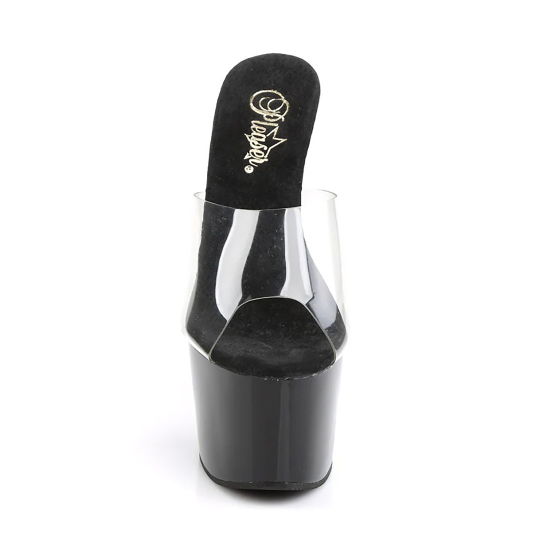 SANDALO NERO TACCO 17-18 CM