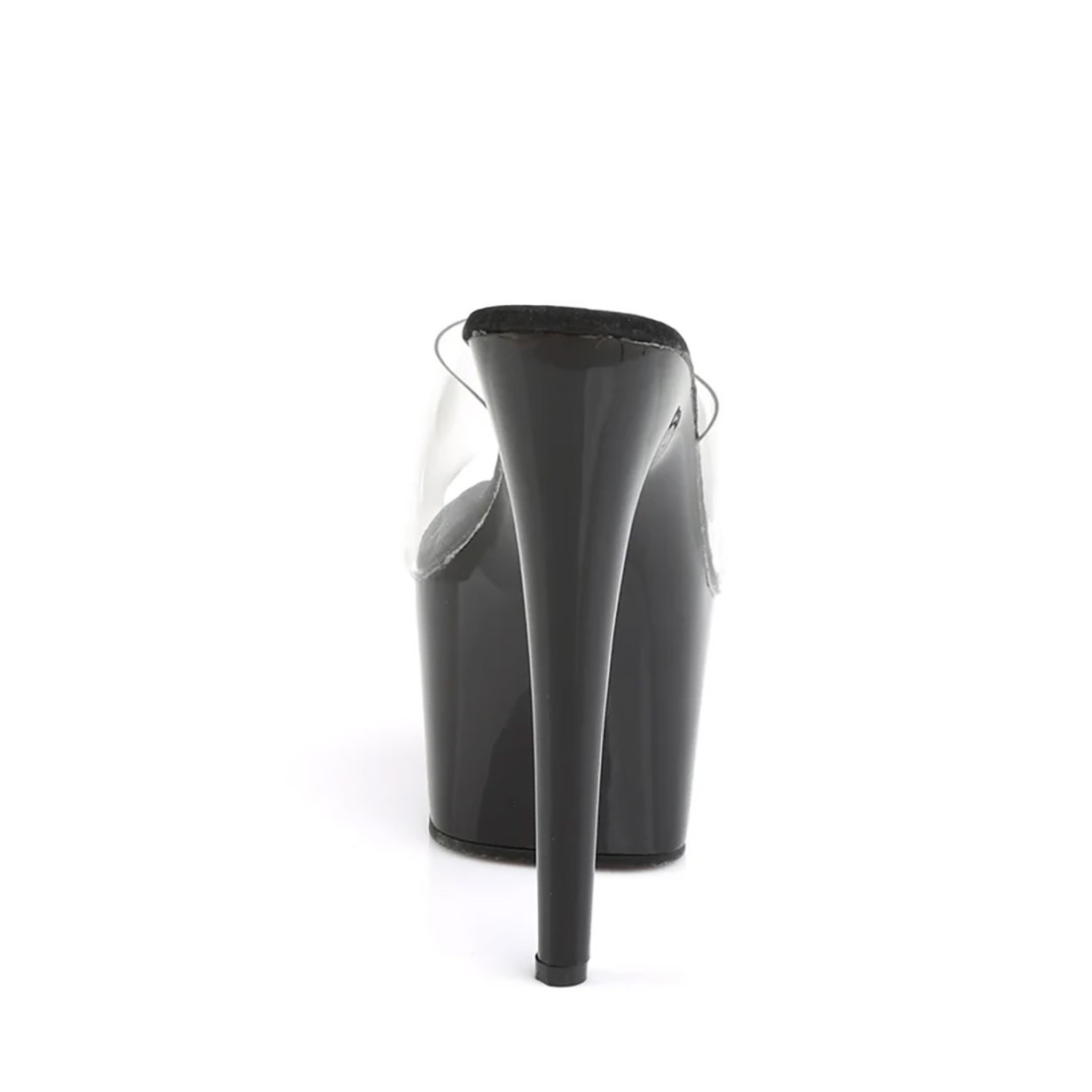 SANDALO NERO TACCO 17-18 CM
