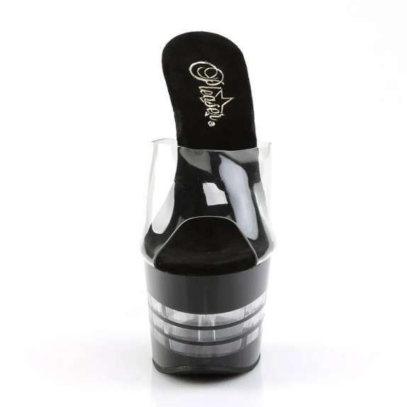 SANDALI SEXY LAP-POLE DANCE TACCO 17,5 CM CON RIGHE