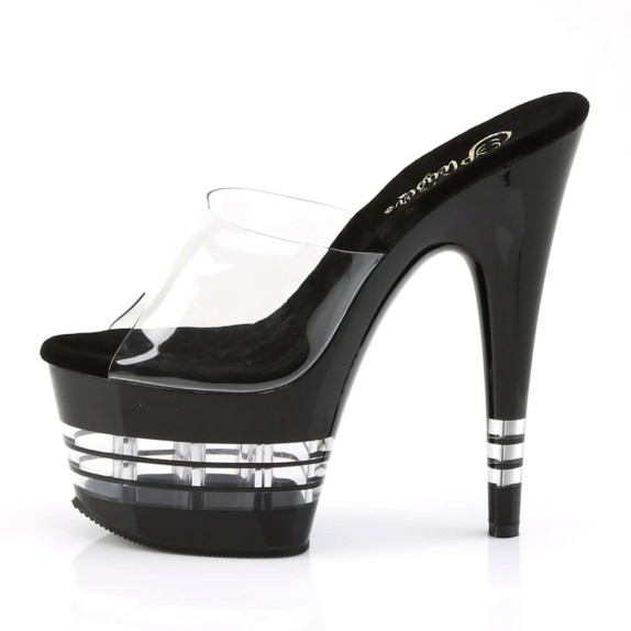 SANDALI SEXY LAP-POLE DANCE TACCO 17,5 CM CON RIGHE