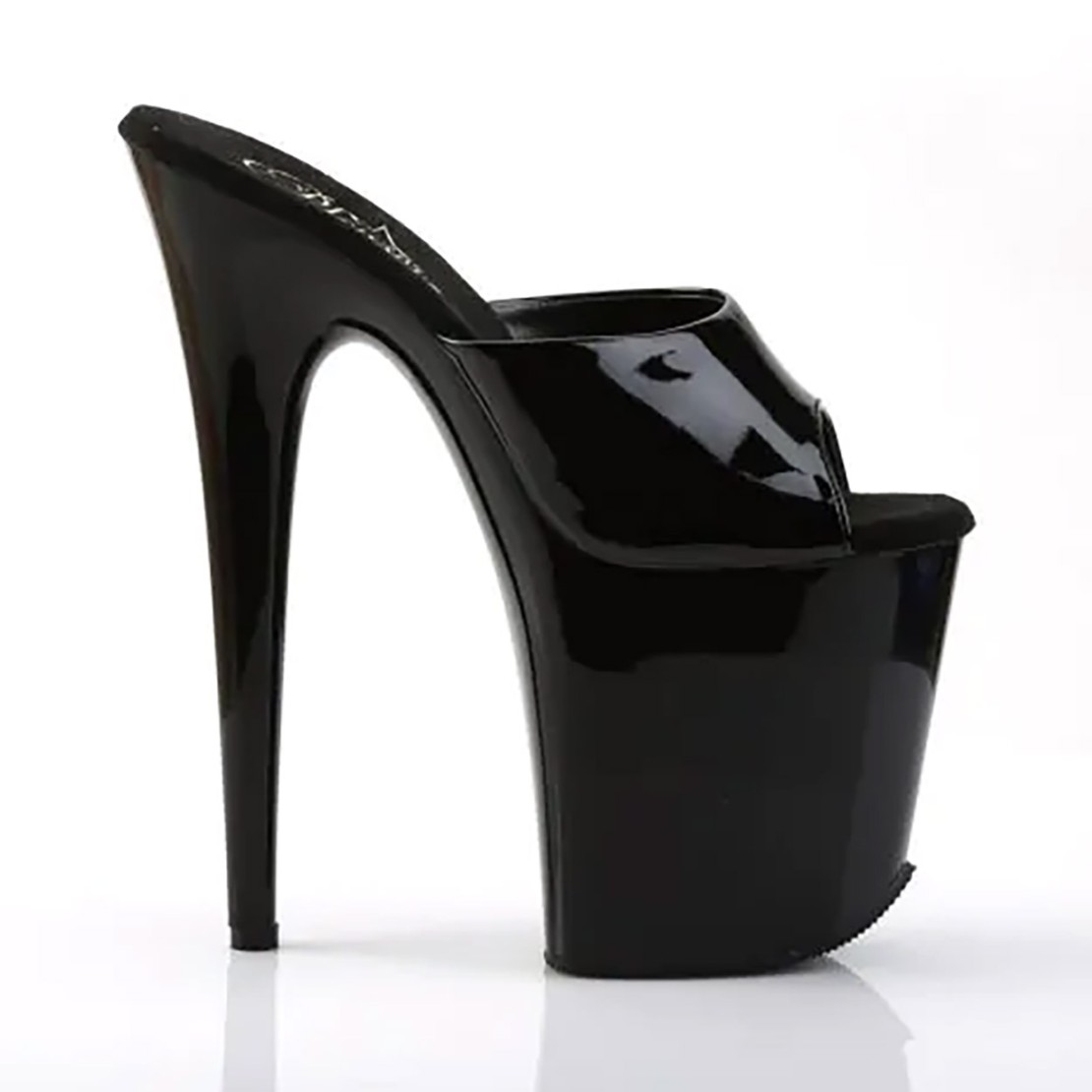 SCARPE SEXY NERE PVC TACCO 20 CM Pleaser...