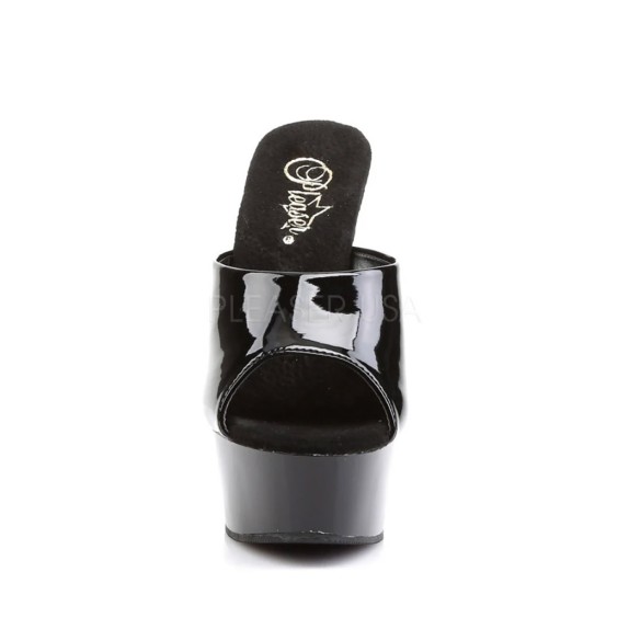 SCARPE TACCO 15 CM PVC NERO DEL601/B/M