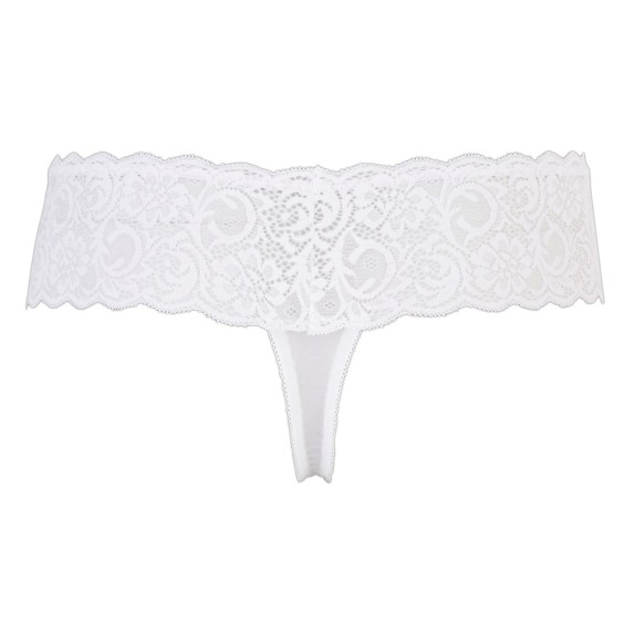 PERIZOMA SEXY PER DONNA IN PIZZO CON PERLE CENTRALI
