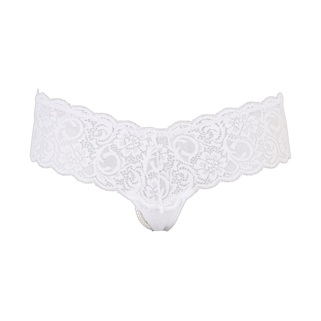 PERIZOMA SEXY PER DONNA IN PIZZO CON PERLE...