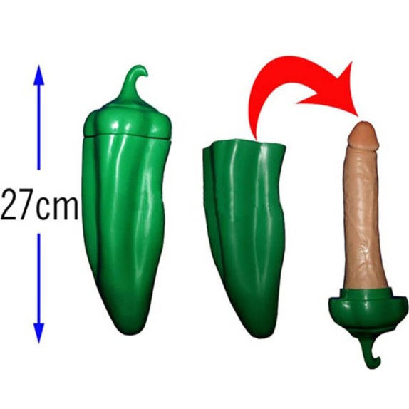 GADGET SORPRESA PEPERONE VERDE CON PENE ALL'INTERNO SCHERZO