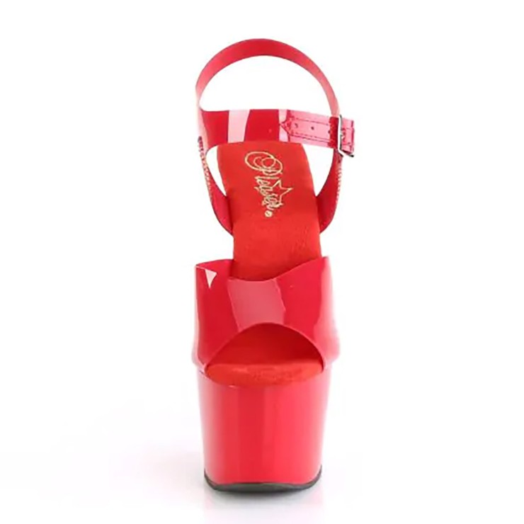 SANDALO SEXY TACCO 17-18CM ROSSO CON CINTURINO IN TPU... 2
