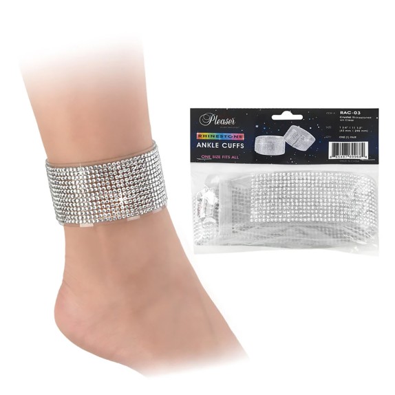 CAVIGLIERE TRASPARENTI SEXY CON STRASS ACCESSORIO SCARPE PLEASER
