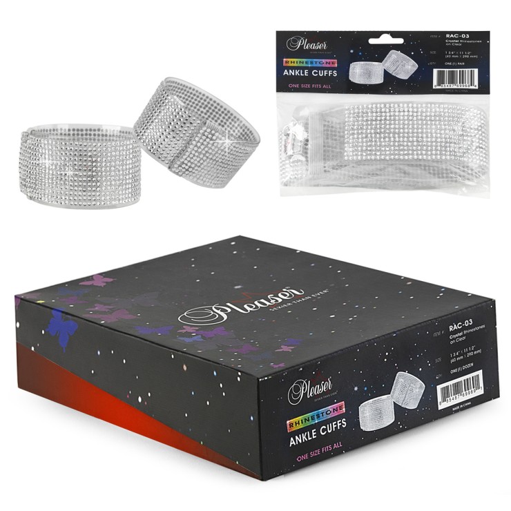 CAVIGLIERE TRASPARENTI SEXY CON STRASS ACCESSORIO SCARPE... 2
