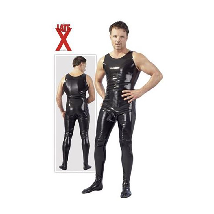 TUTA SMANICATA SEXY PER UOMO IN LATEX OVERALL 2