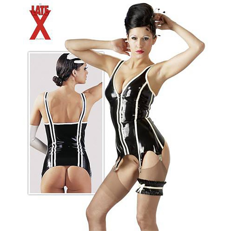GUEPIERE SEXY PER DONNA IN LATEX CON ZIP